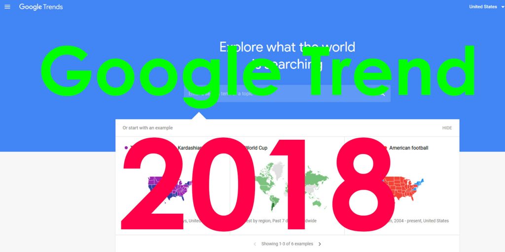 Google trend 2018