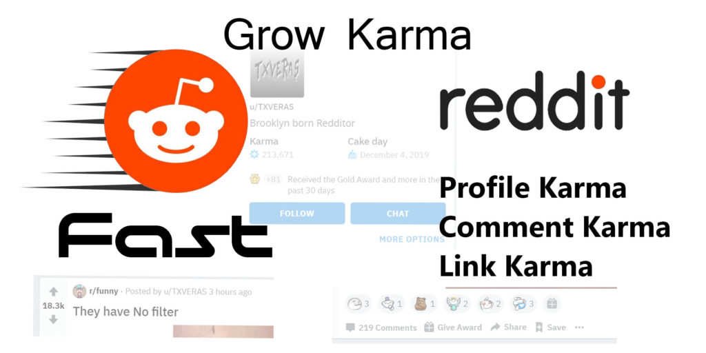 How I grow fast Karma on my Reddit account