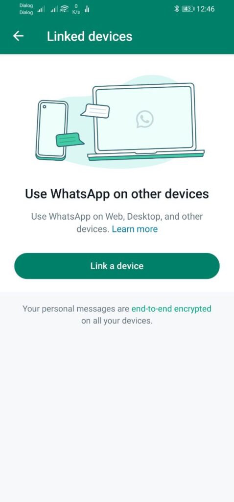Use whatsapp on other devices