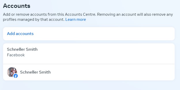 facebook account center accounts facebook account center accounts