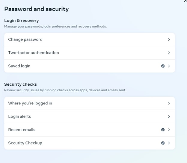 facebook account center password and security facebook account center password and security