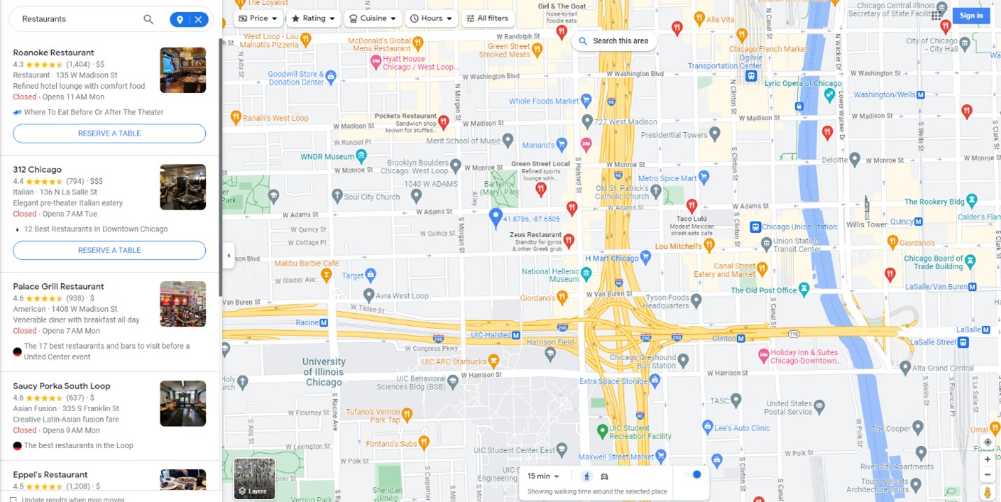 google map USA business search