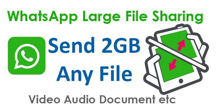 send large file via whatsapp